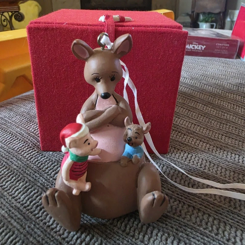 Vintage Disney's Kanga, Roo & Piglet Christmas Ornament Rare 1991